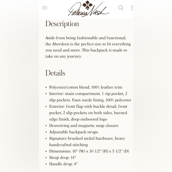 Patricia Nash Aberdeen Floral Tapestry Backpack - Picture 13 of 16